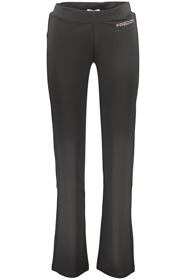 Дамски дълъг черен анцуг FREDDY