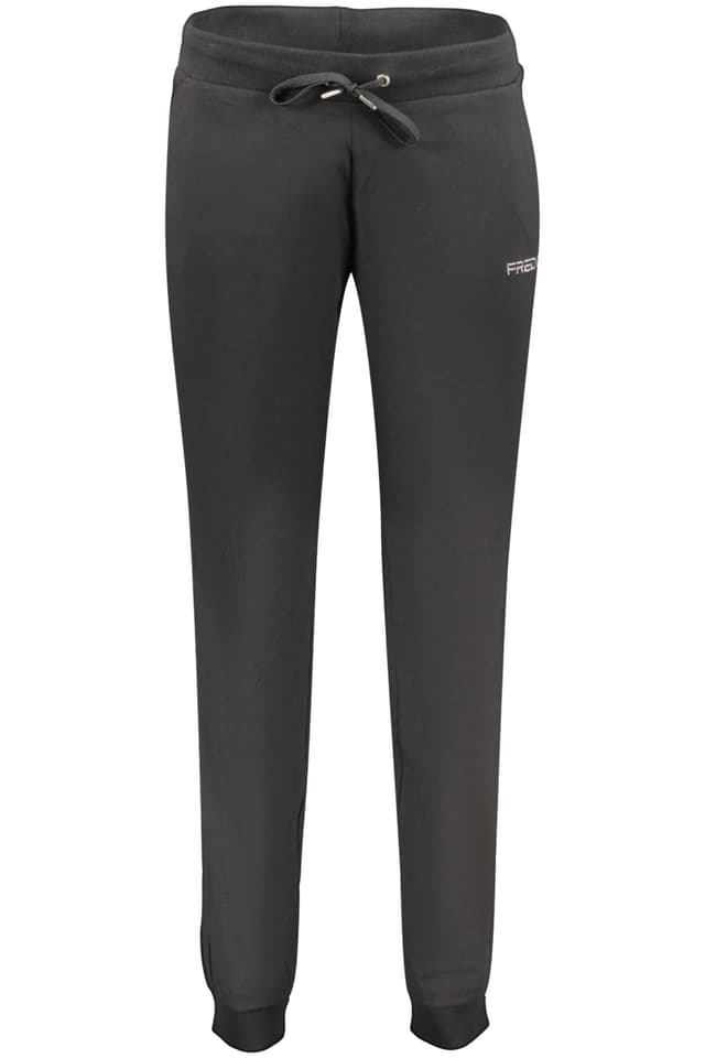 Дамски дълъг черен анцуг FREDDY