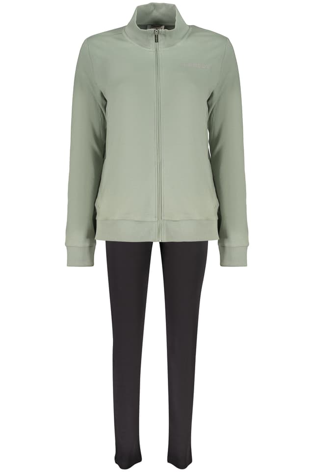 Дамски зелен суитшърт с цип FREDDY