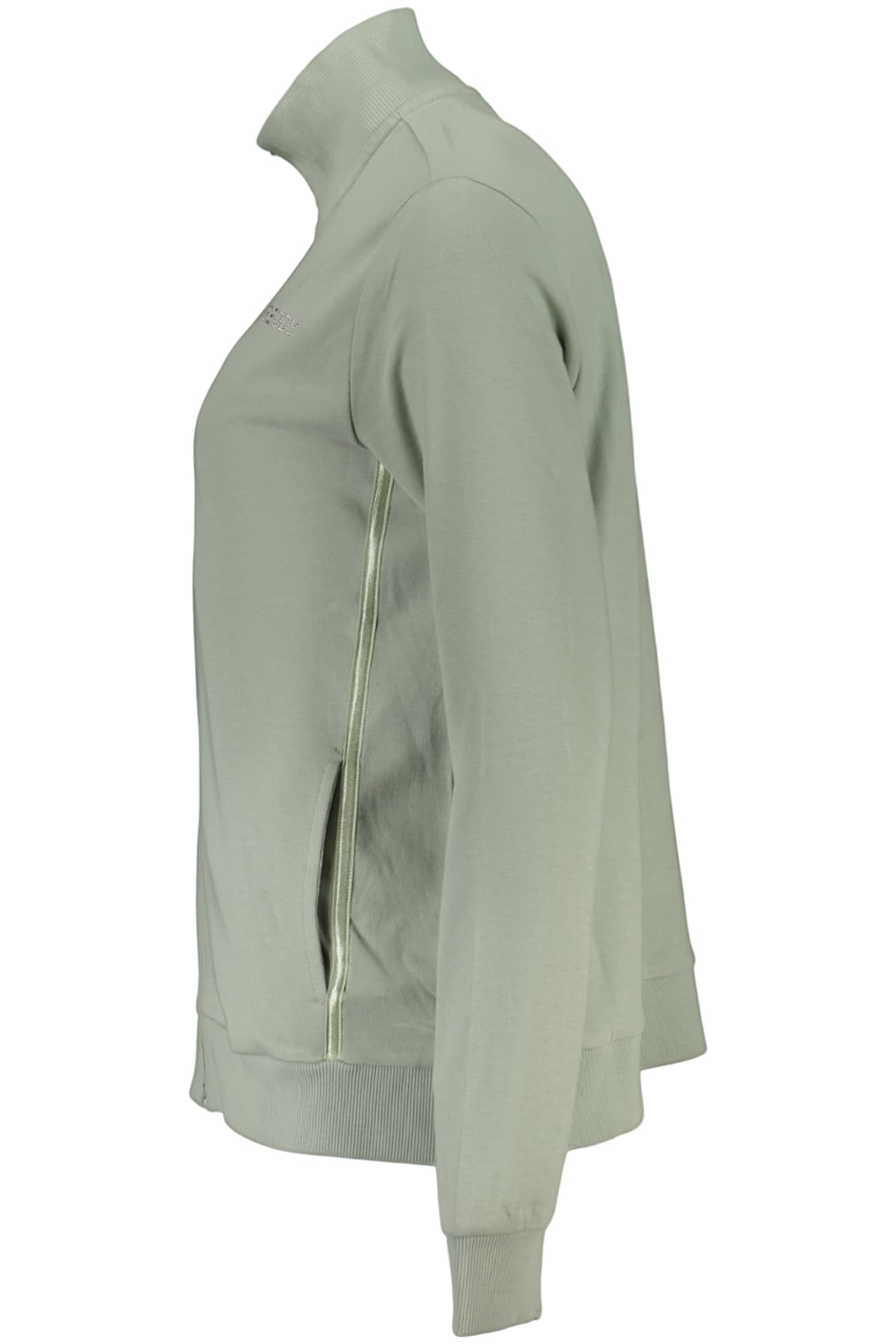 Дамски зелен суитшърт с цип FREDDY - FREDDY