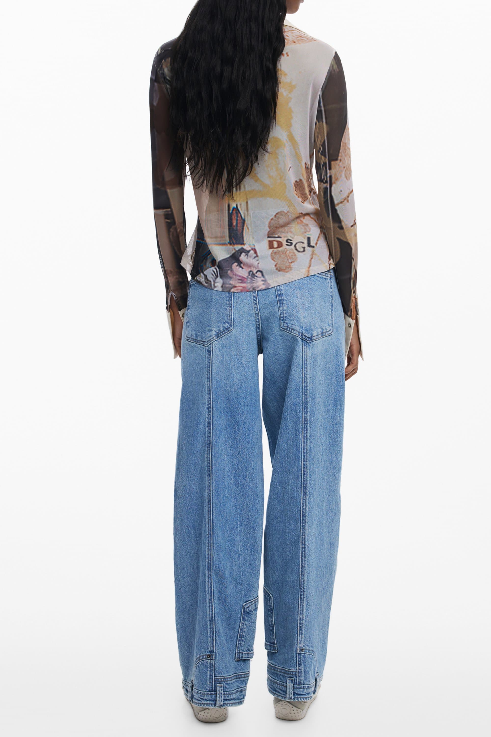 DESIGUAL ДАМСКА РИЗА С ДЪЛЪГ РЪКАВ, БЕЖОВА - DESIGUAL