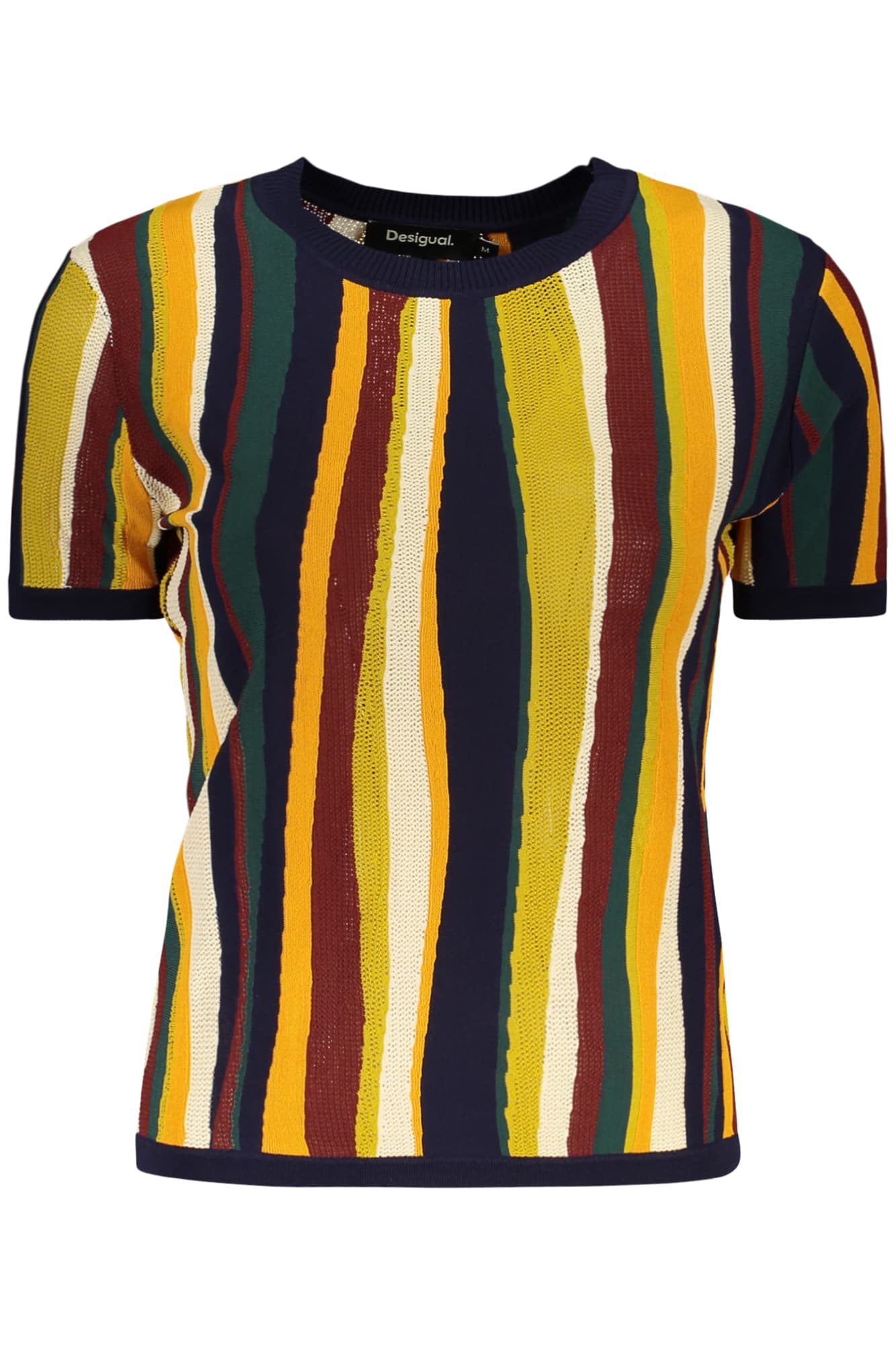 DESIGUAL ДАМСКА ТЕНИСКА С КЪС РЪКАВ, СИНЯ - DESIGUAL