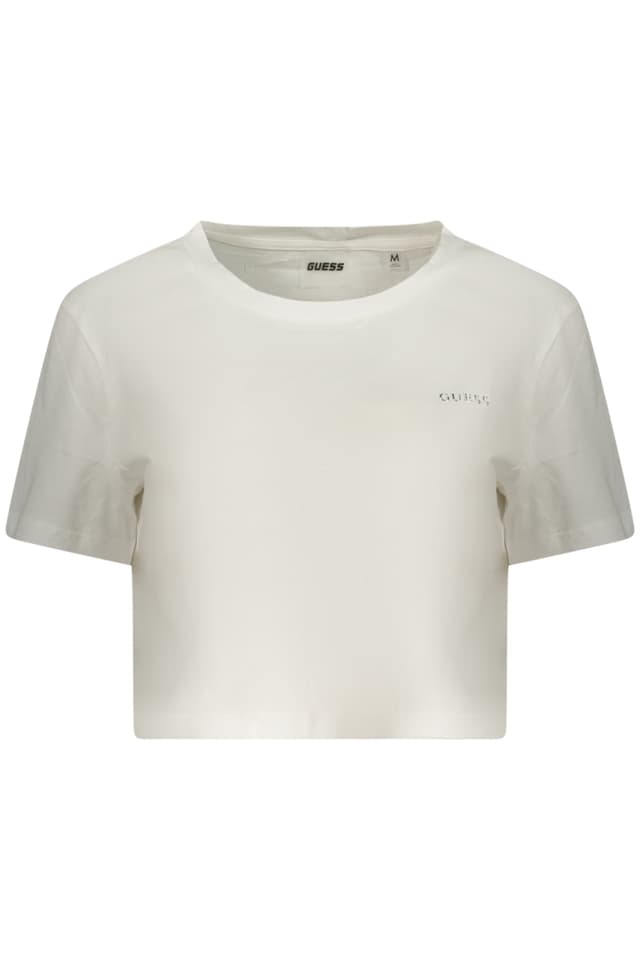 Дамска тениска с къс ръкав GUESS JEANS, бяла