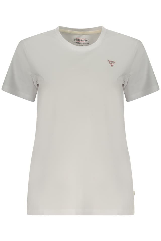Дамска тениска с къс ръкав GUESS JEANS, бяла
