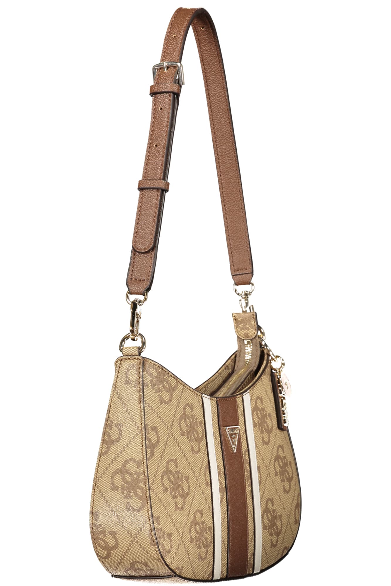 Дамска бежова чанта GUESS JEANS - GUESS JEANS