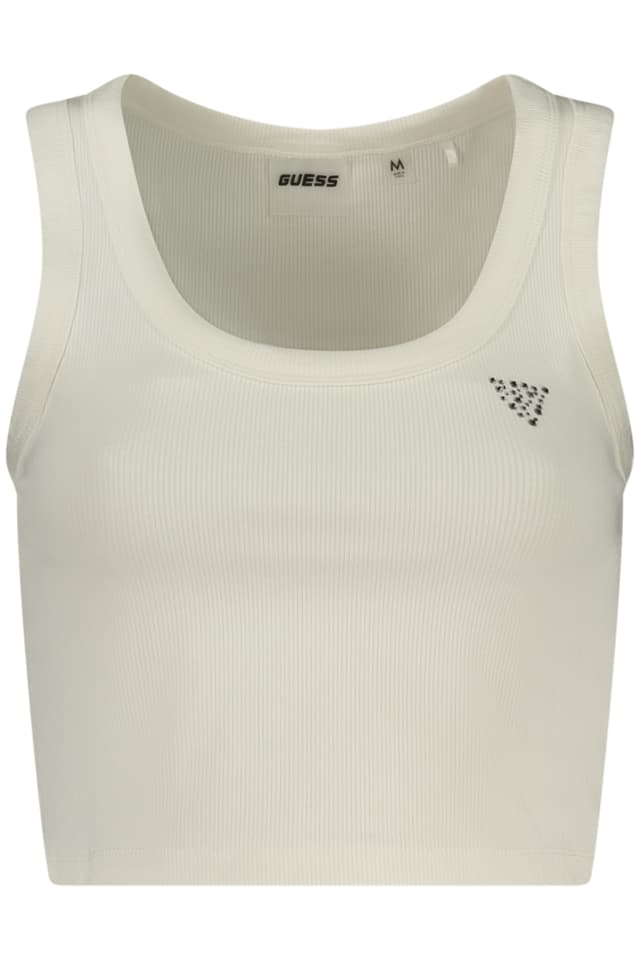 Дамски бял потник GUESS JEANS