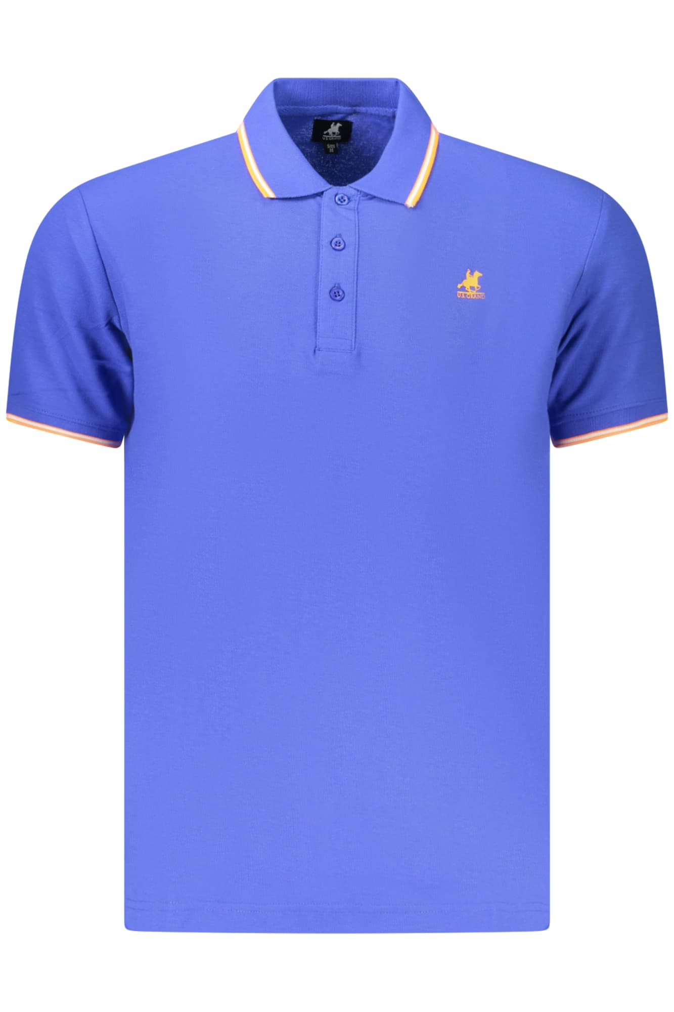 Мъжка тениска с къс ръкав US GRAND POLO, синя - U.S. GRAND