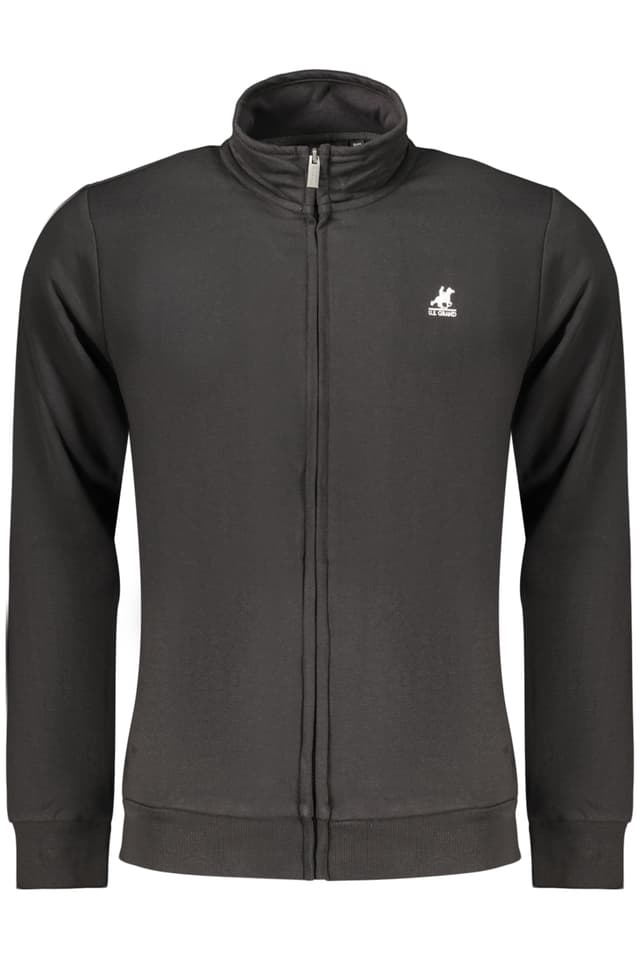 Мъжки черен суитшърт с цип US GRAND