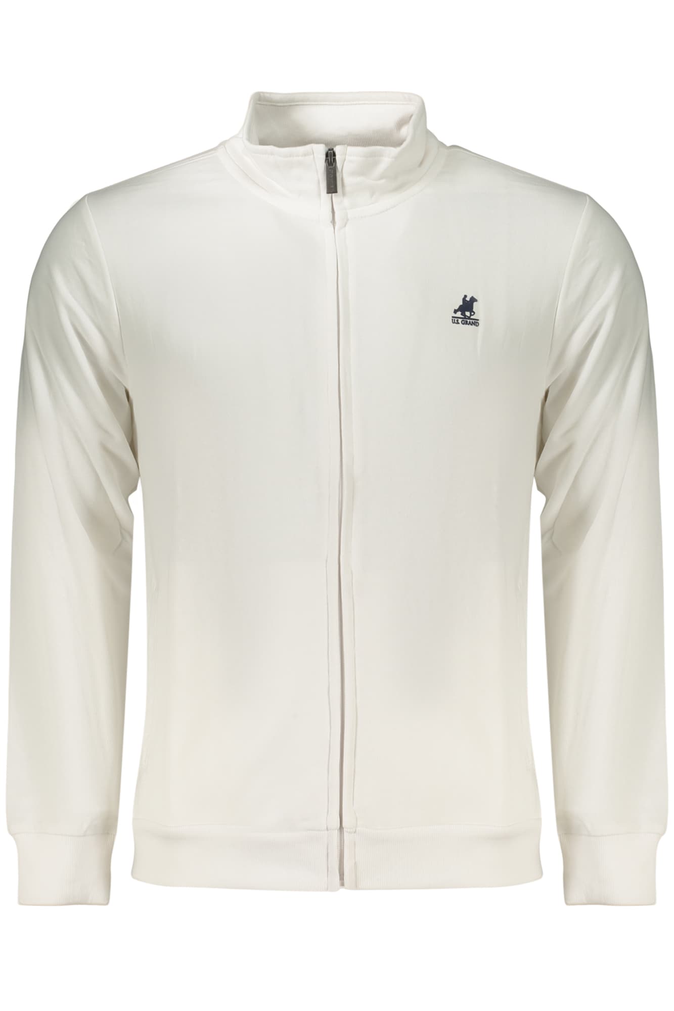 Мъжки бял суитшърт с цип US GRAND - U.S. GRAND