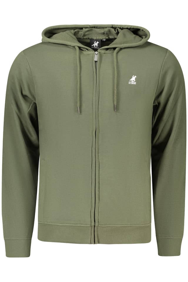 Мъжки зелен суитшърт с цип US GRAND