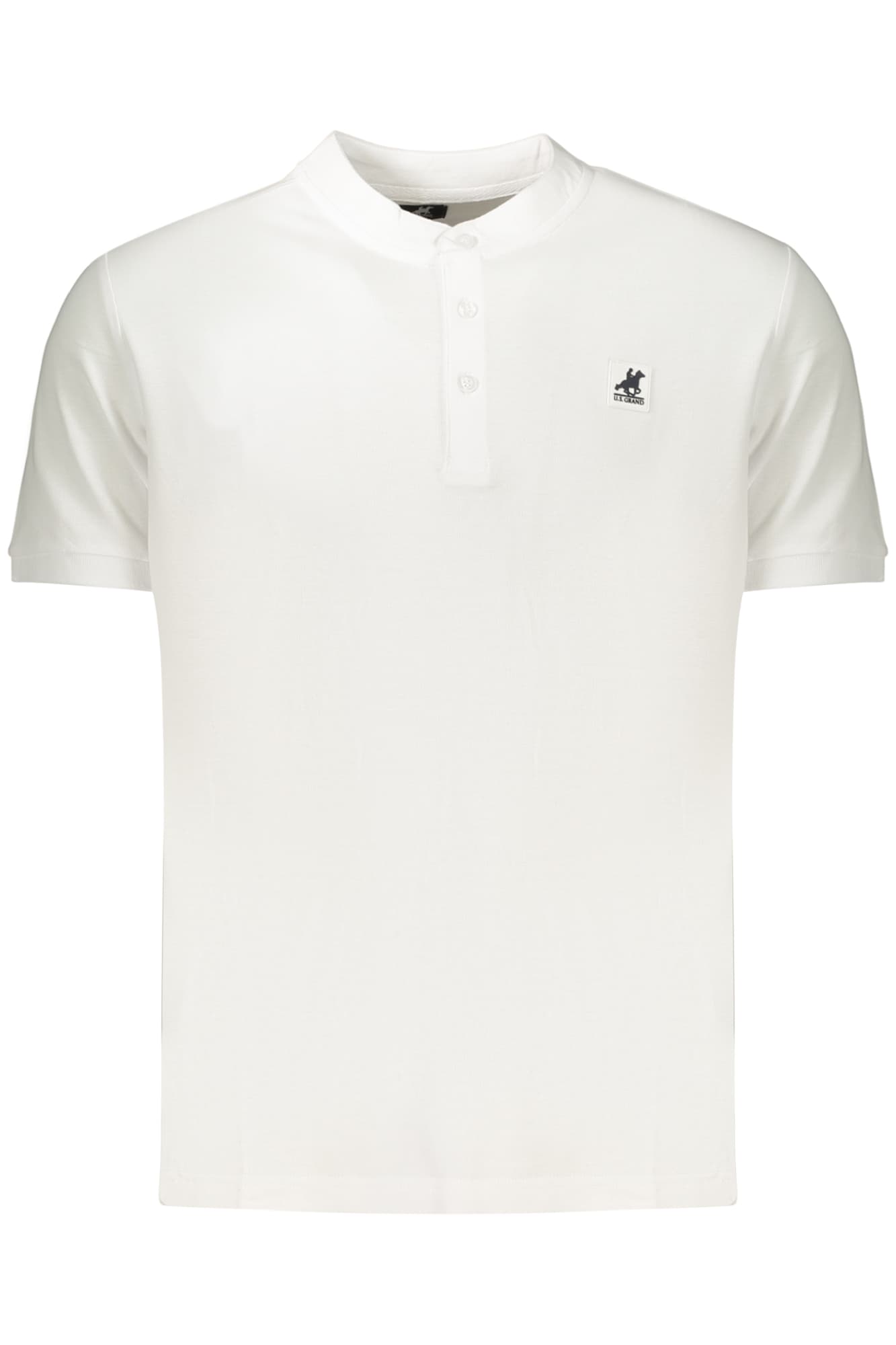 Мъжка тениска US GRAND POLO с къс ръкав, бяла - U.S. GRAND