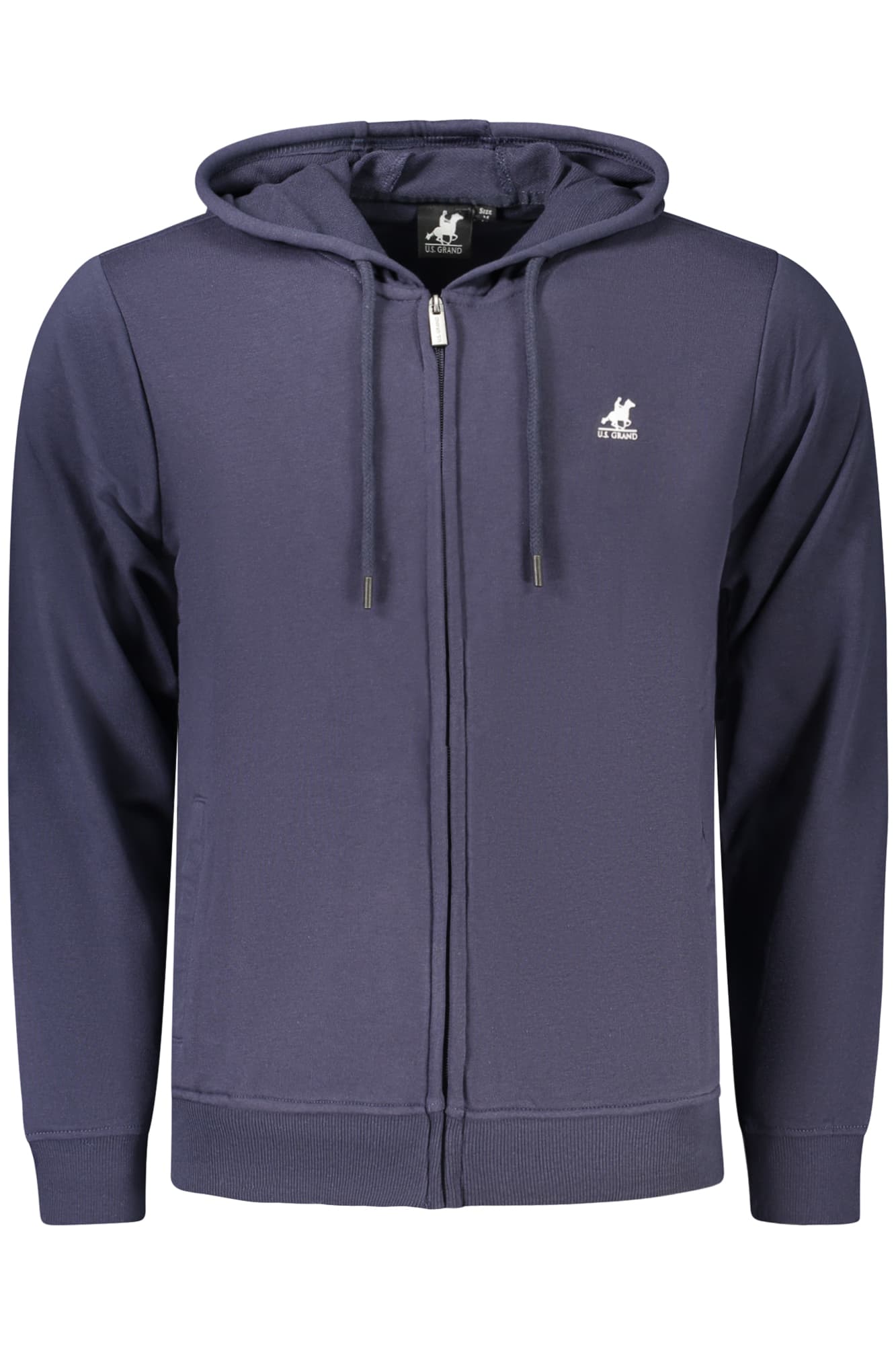 Мъжки син суитшърт с цип US GRAND - U.S. GRAND