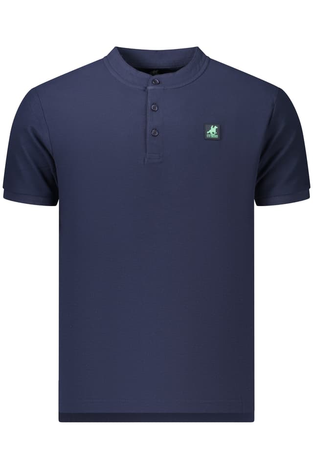 Мъжка тениска с къс ръкав US GRAND POLO, синя