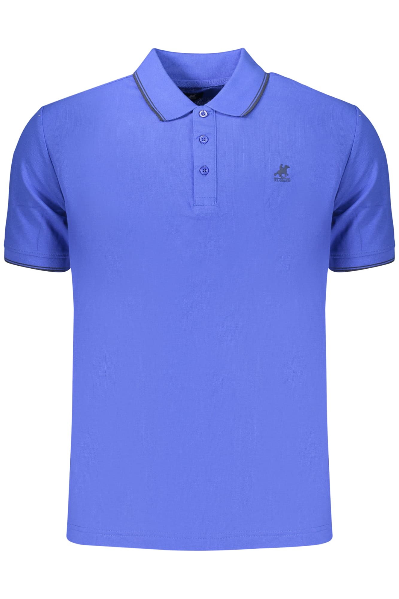 Мъжка тениска с къс ръкав US GRAND POLO, синя - U.S. GRAND