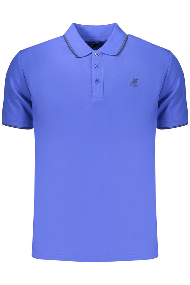 Мъжка тениска с къс ръкав US GRAND POLO, синя