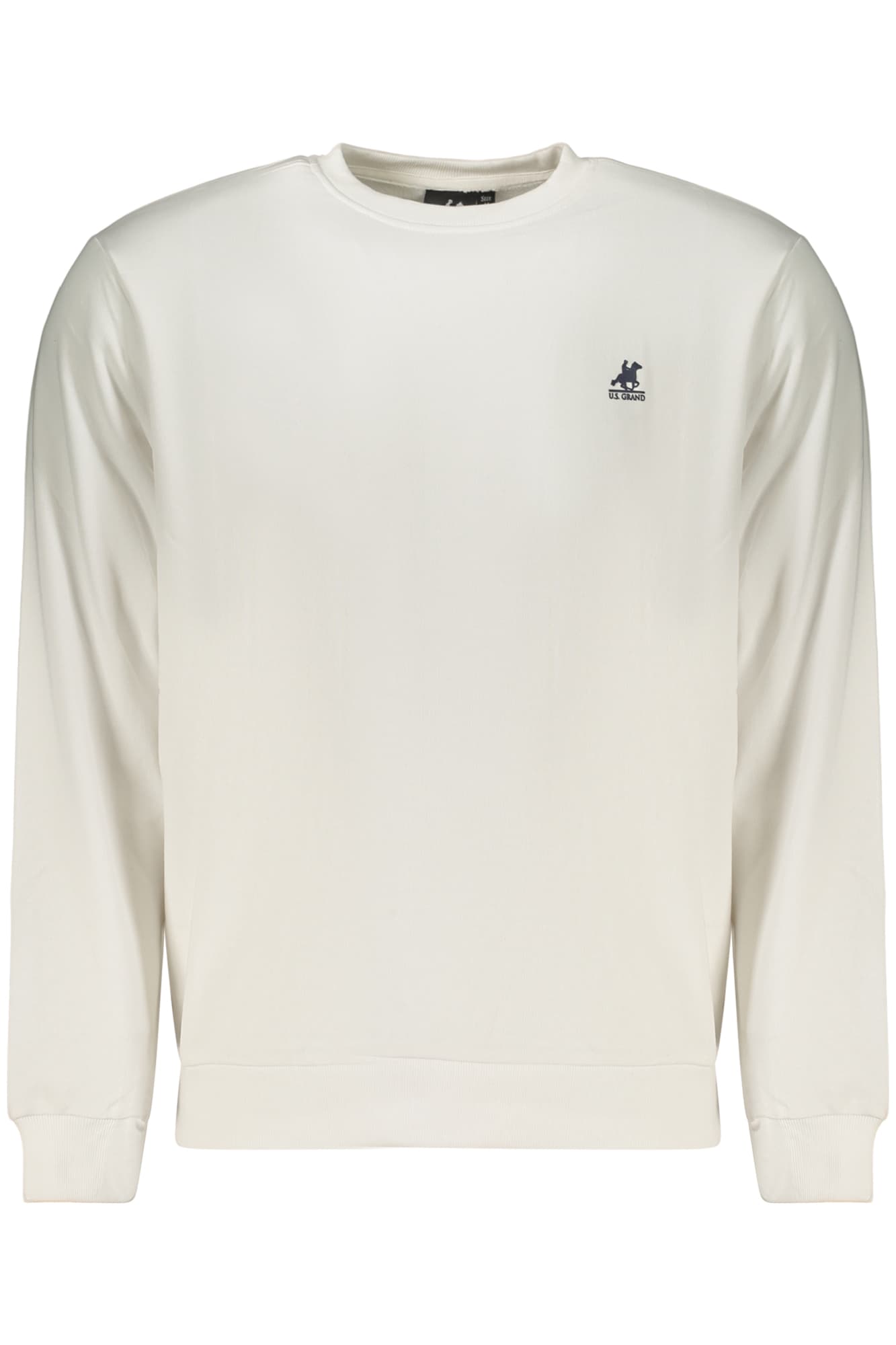 Мъжки бял суитшърт с цип US GRAND - U.S. GRAND