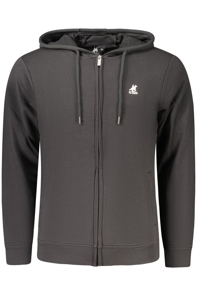 Мъжки черен суитшърт с цип US GRAND