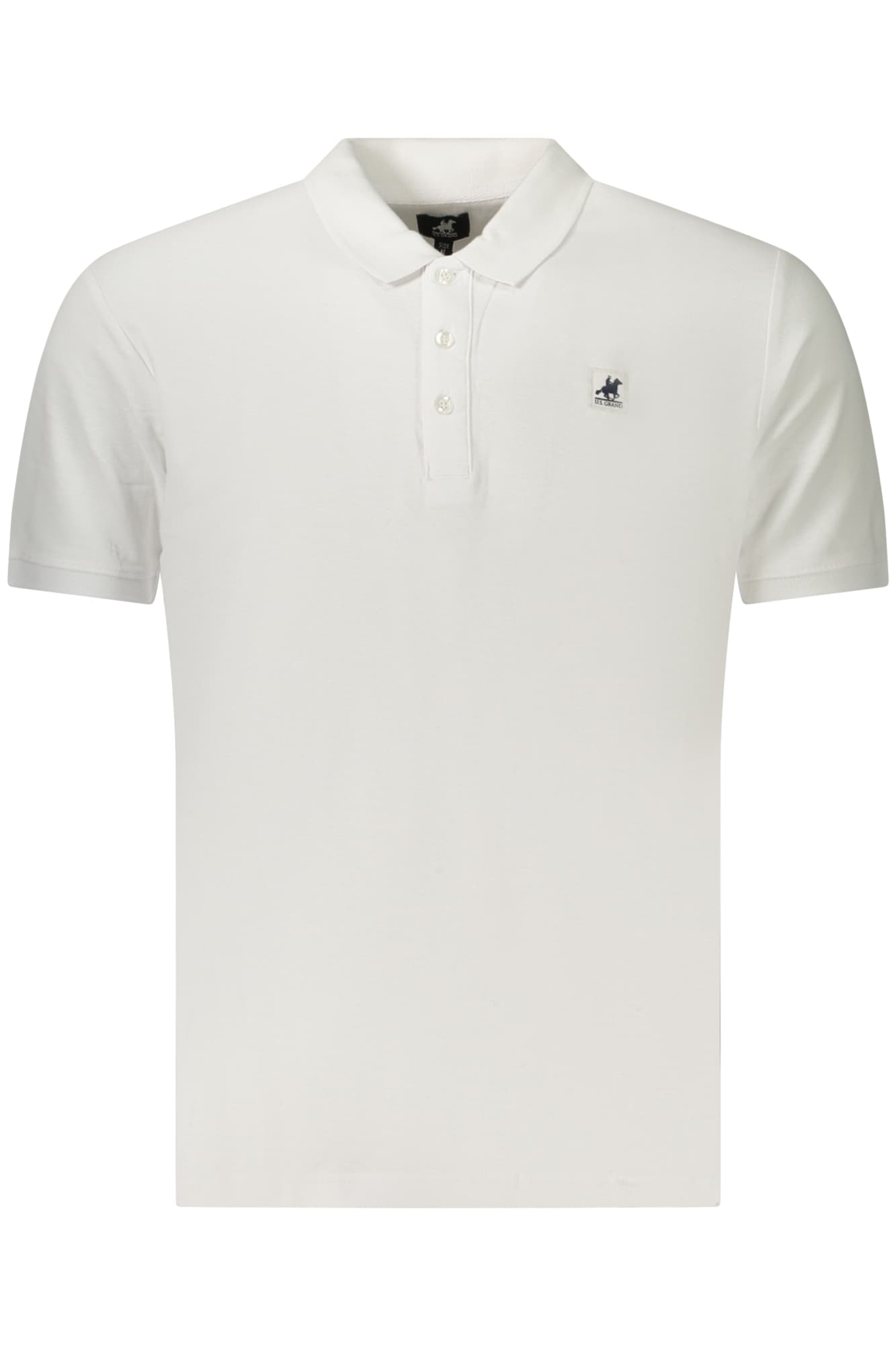 Мъжка тениска US GRAND POLO с къс ръкав, бяла - U.S. GRAND