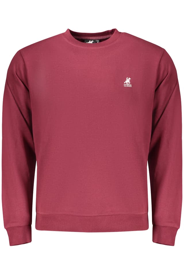 Мъжки червен суитшърт с цип US GRAND