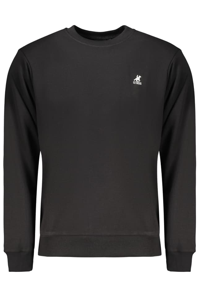 Мъжки черен суитшърт с цип US GRAND