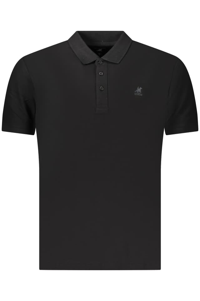 Мъжка тениска US GRAND POLO с къс ръкав, черна