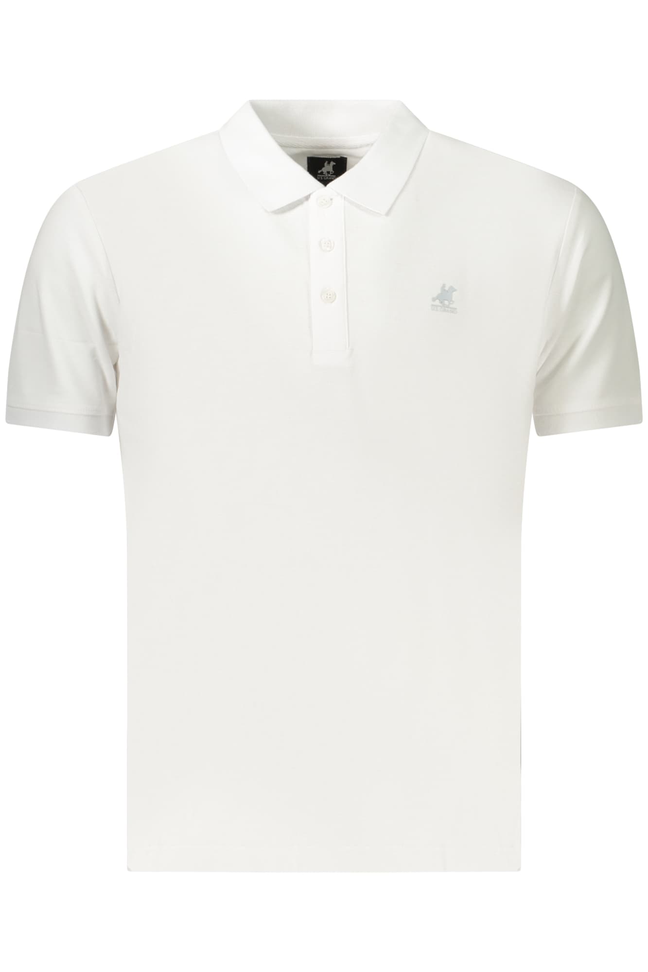 Мъжка тениска US GRAND POLO с къс ръкав, бяла - U.S. GRAND