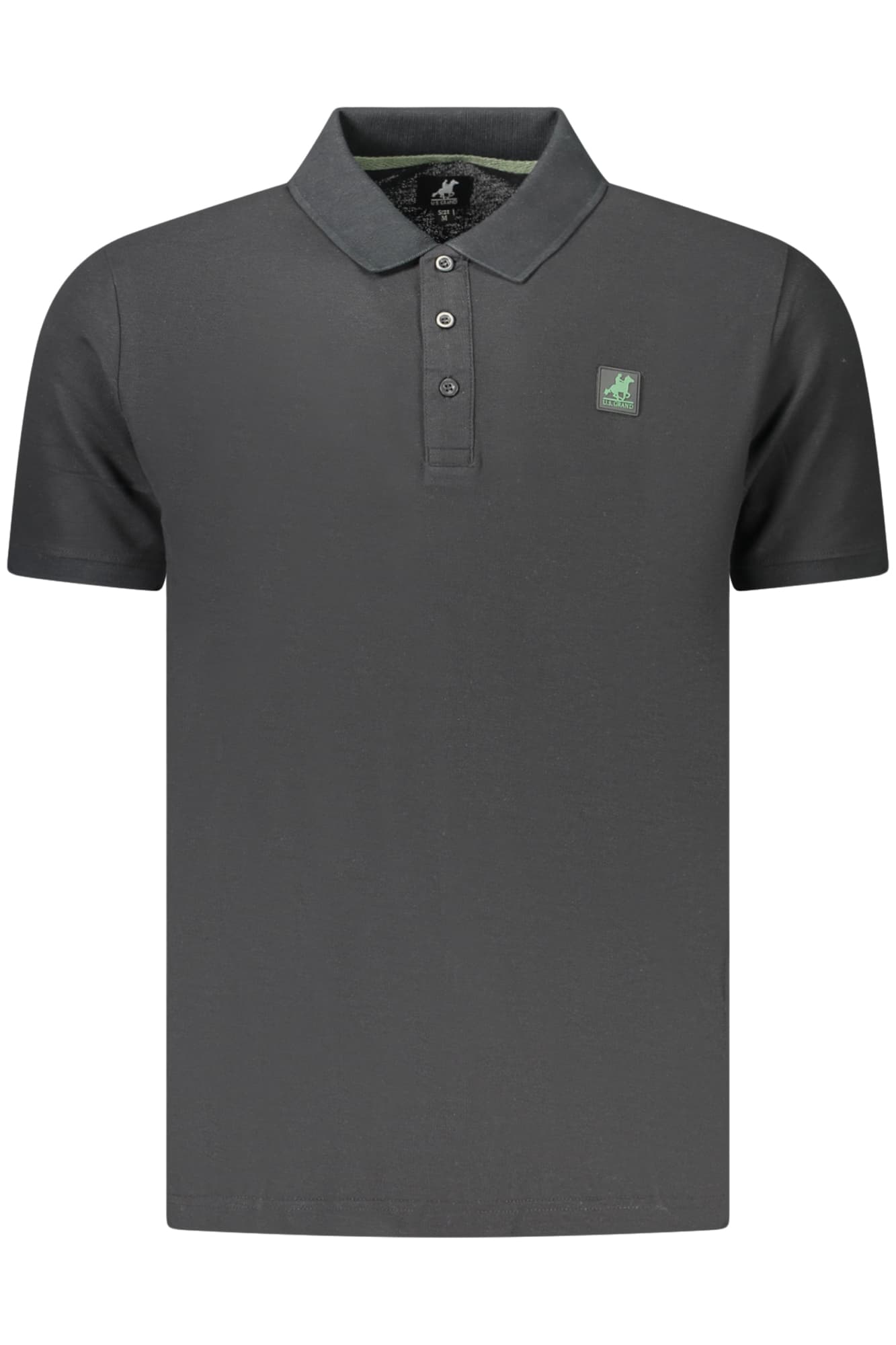 Мъжка тениска US GRAND POLO с къс ръкав, черна - U.S. GRAND