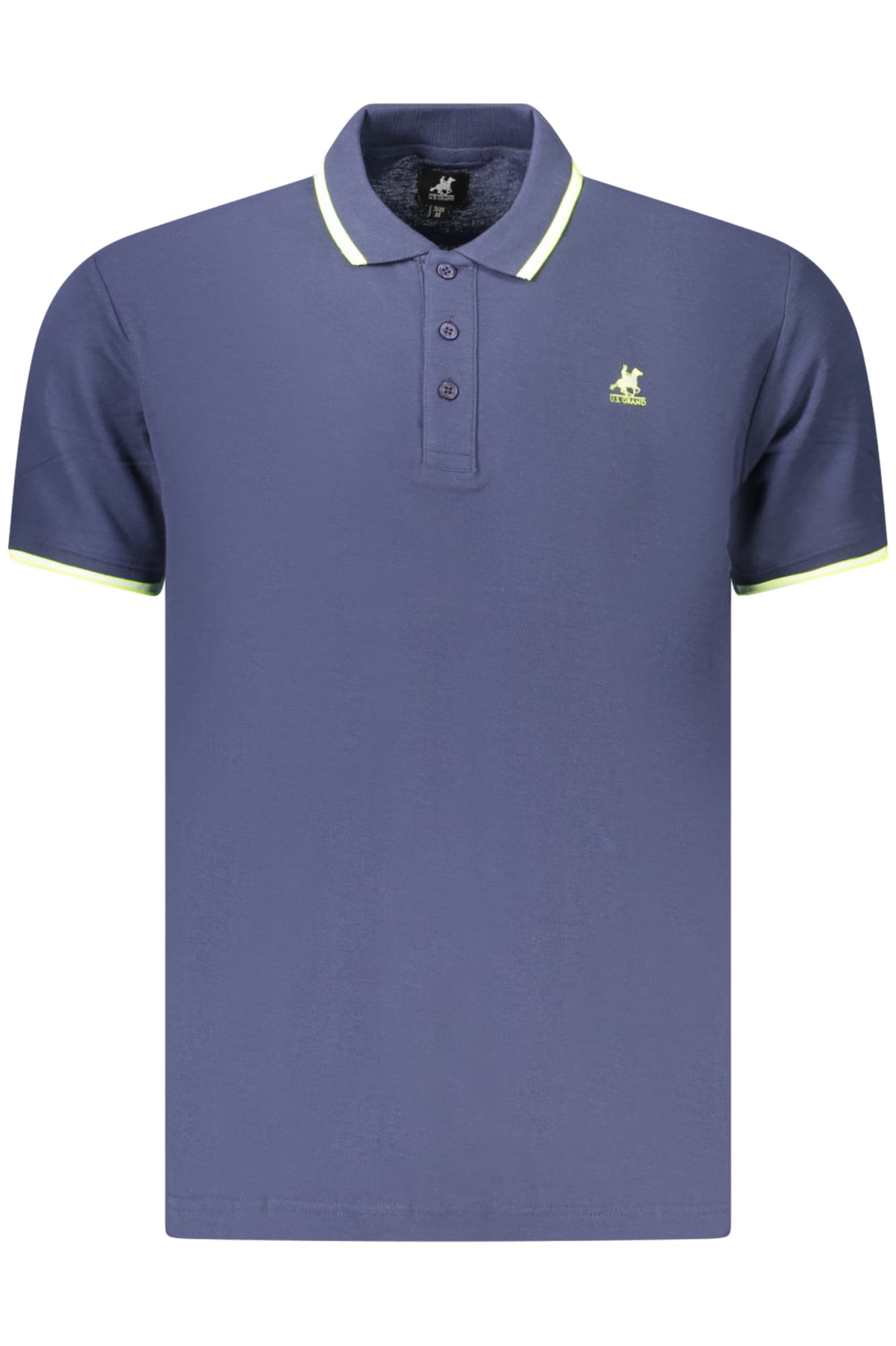 Мъжка тениска с къс ръкав US GRAND POLO, синя - U.S. GRAND