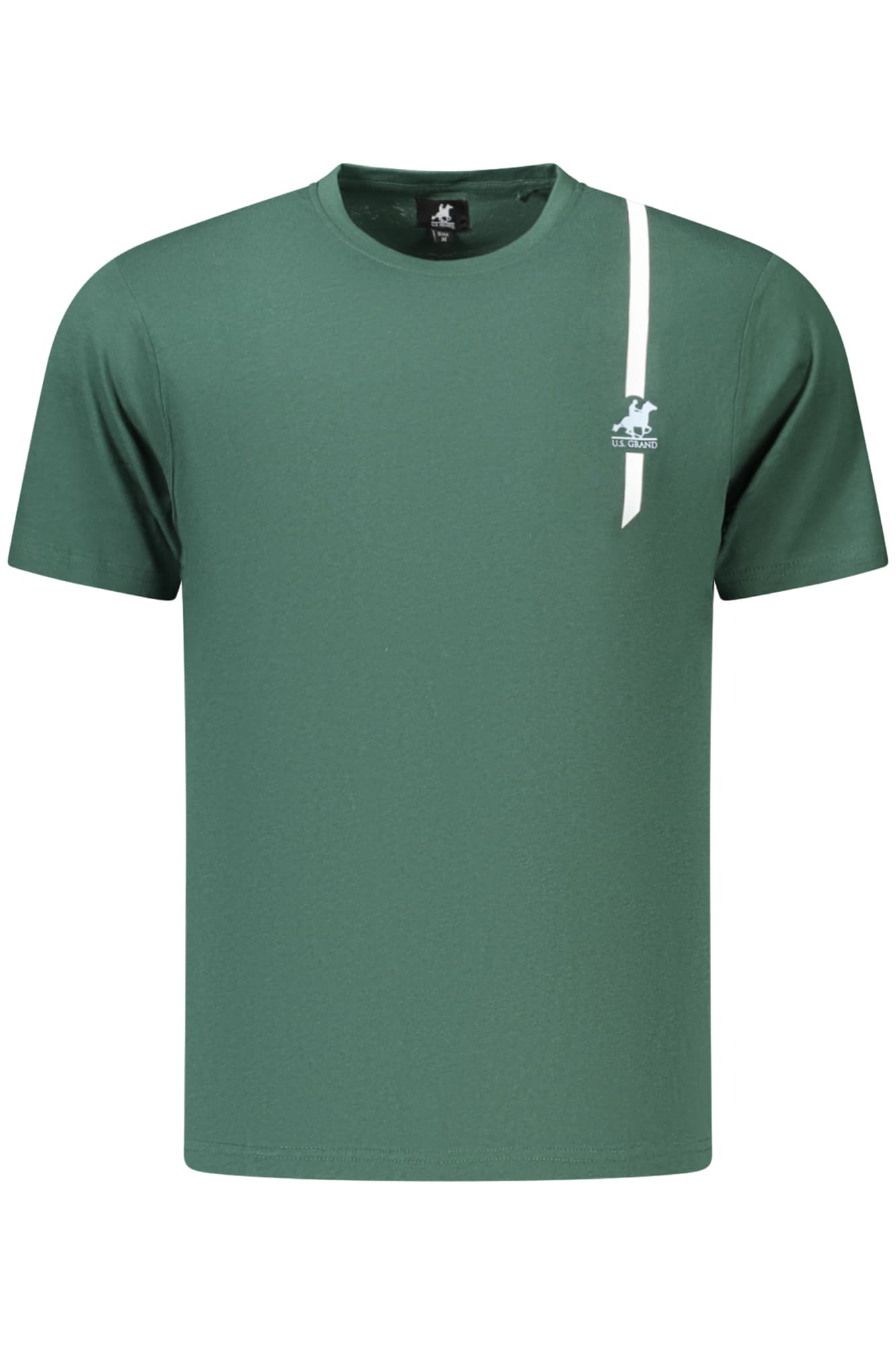 Мъжка тениска с къс ръкав US GRAND в зелено - U.S. GRAND