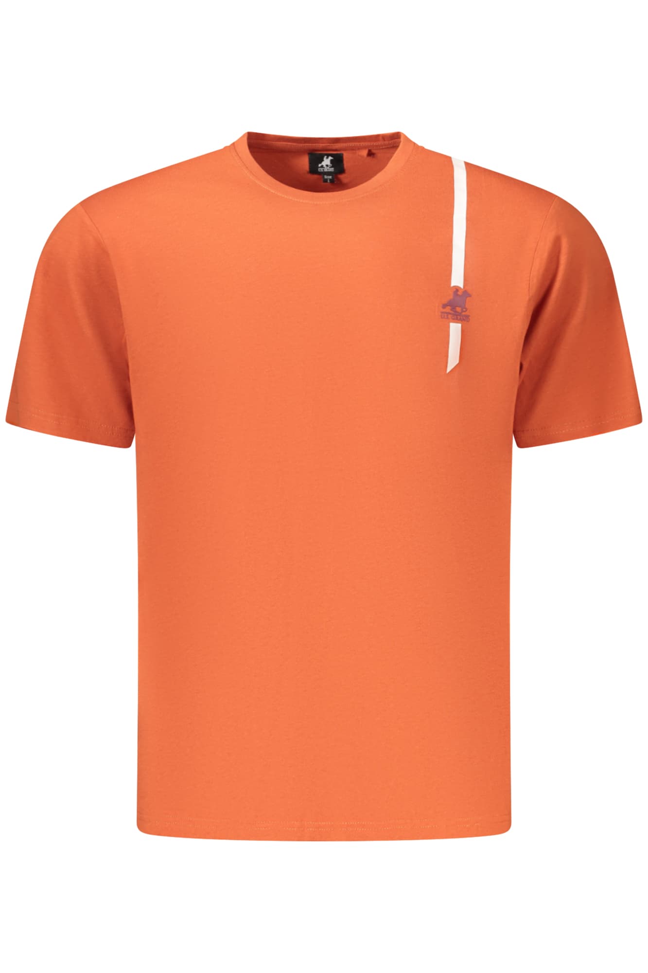 МЪЖКА ТЕНИСКА С КЪС РЪКАВ US GRAND, ОРАНЖЕВА - U.S. GRAND