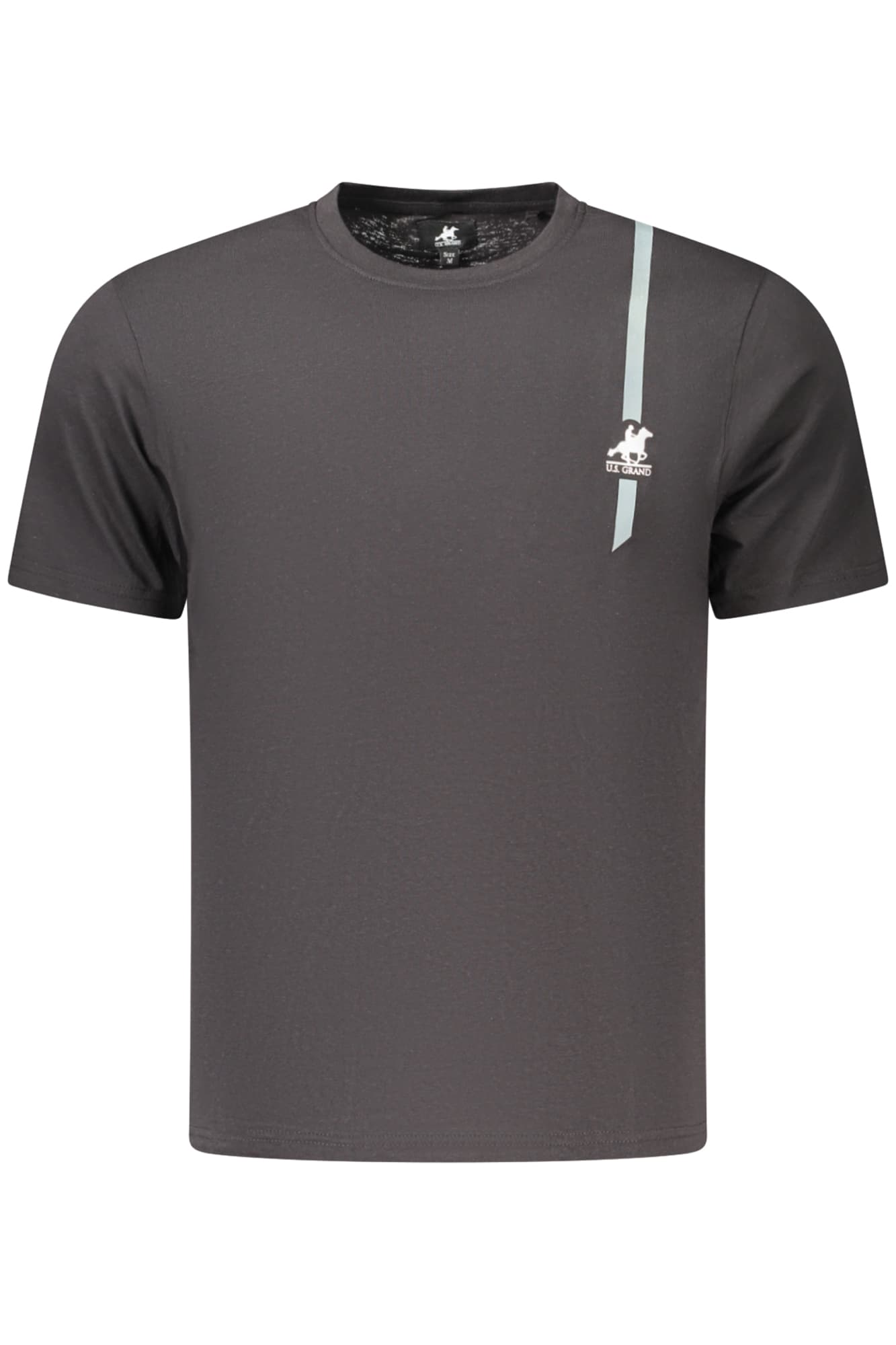 Мъжка черна тениска с къс ръкав US GRAND - U.S. GRAND