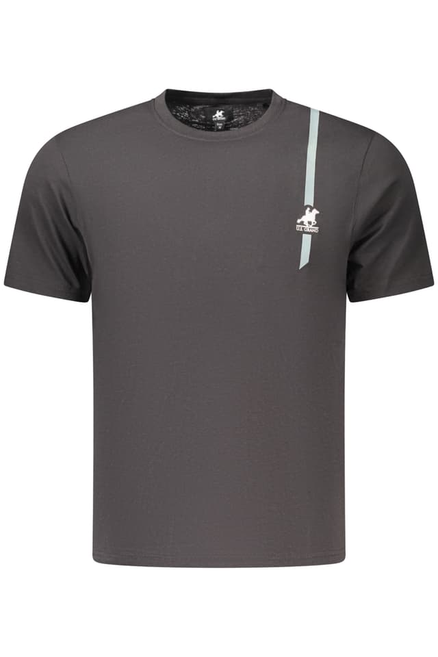 Мъжка черна тениска с къс ръкав US GRAND