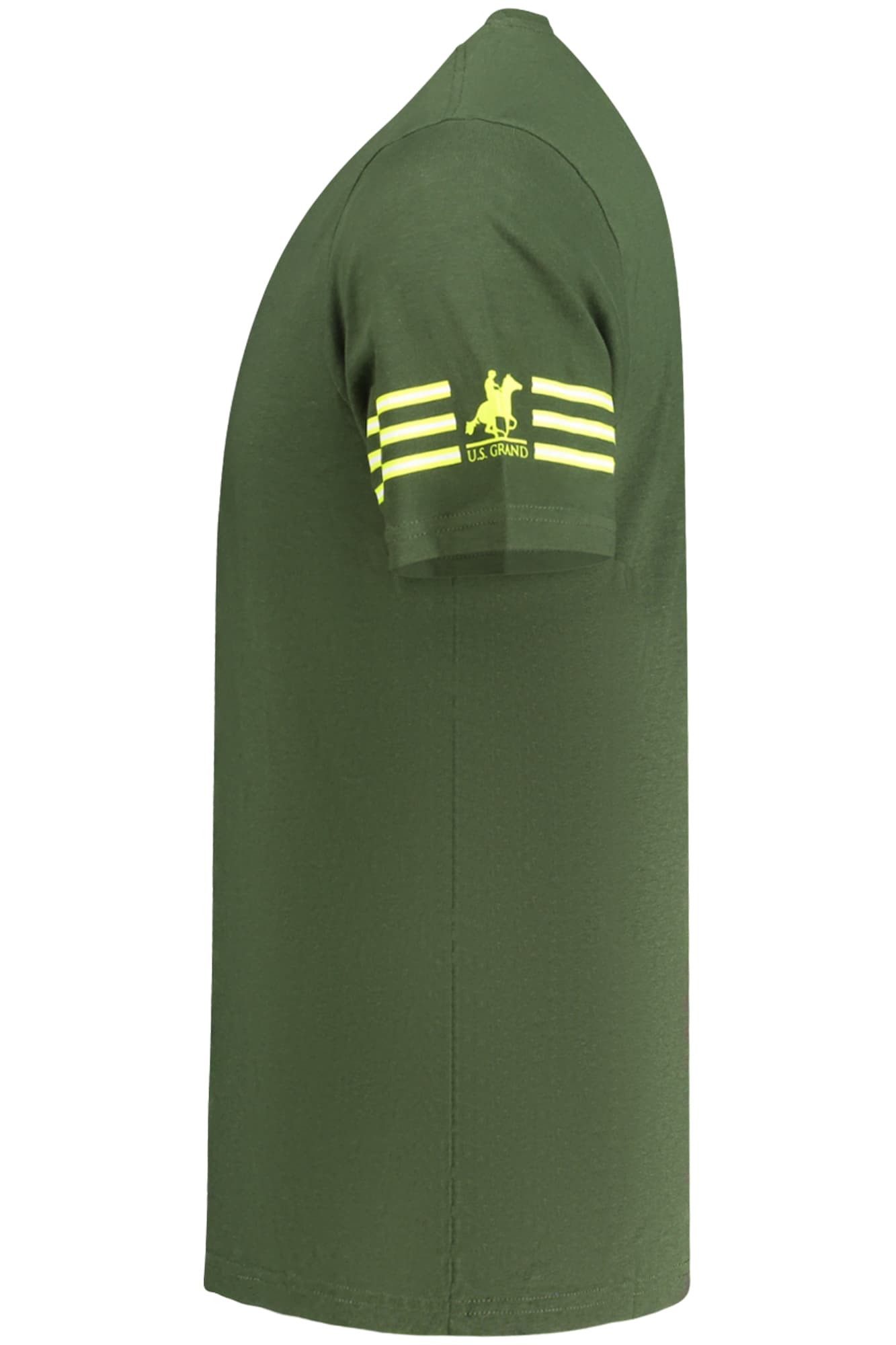 Мъжка тениска с къс ръкав US GRAND в зелено - U.S. GRAND