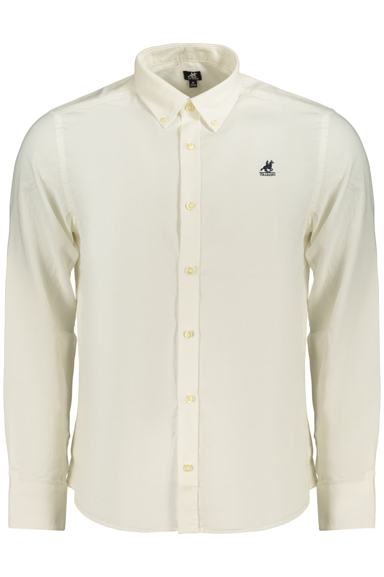 Мъжка бяла риза с дълъг ръкав US GRAND - U.S. GRAND