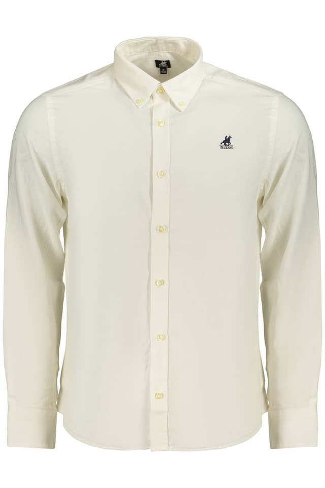 Мъжка бяла риза с дълъг ръкав US GRAND