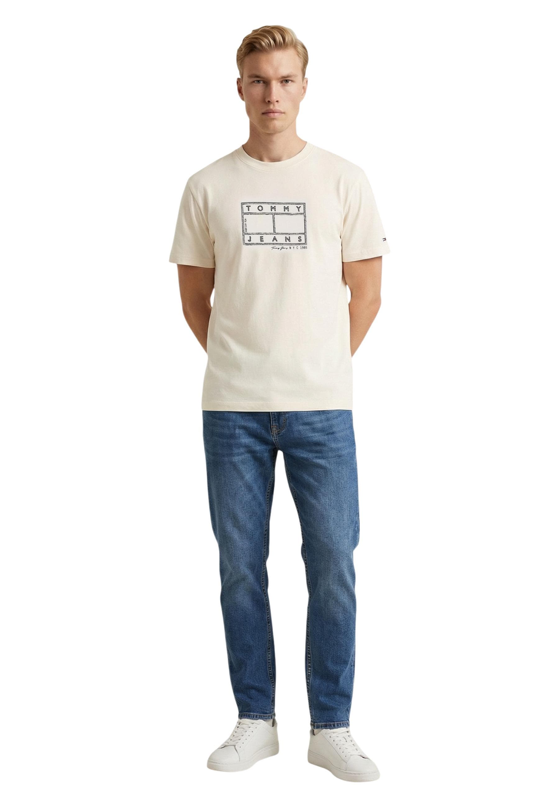 Tommy Hilfiger Jeans T-Shirt Uomo - Tommy Hilfiger Jeans