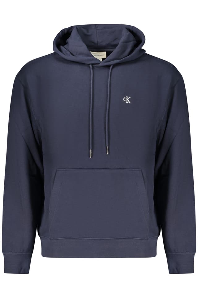 Мъжки суитшърт с цип CALVIN KLEIN в син цвят