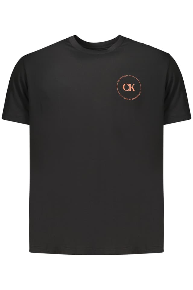 МЪЖКА ТЕНИСКА С КЪС РЪКАВ CALVIN KLEIN, ЧЕРНА