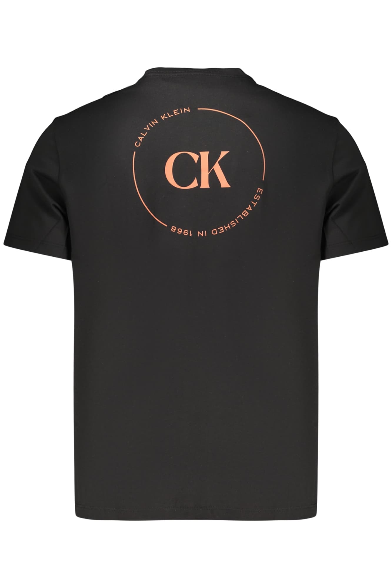 МЪЖКА ТЕНИСКА С КЪС РЪКАВ CALVIN KLEIN, ЧЕРНА - CALVIN KLEIN