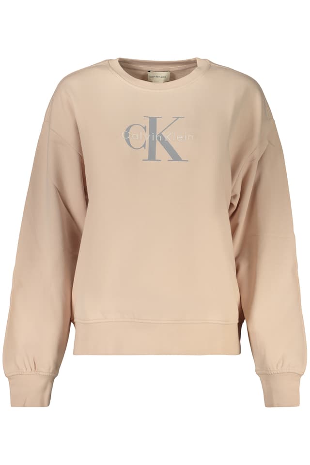 ДАМСКИ РОЗОВ СУИТШЪРТ С ЦИП CALVIN KLEIN