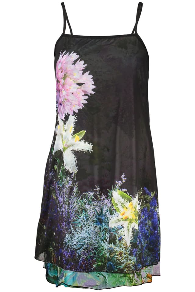 Къса черна рокля за жени DESIGUAL