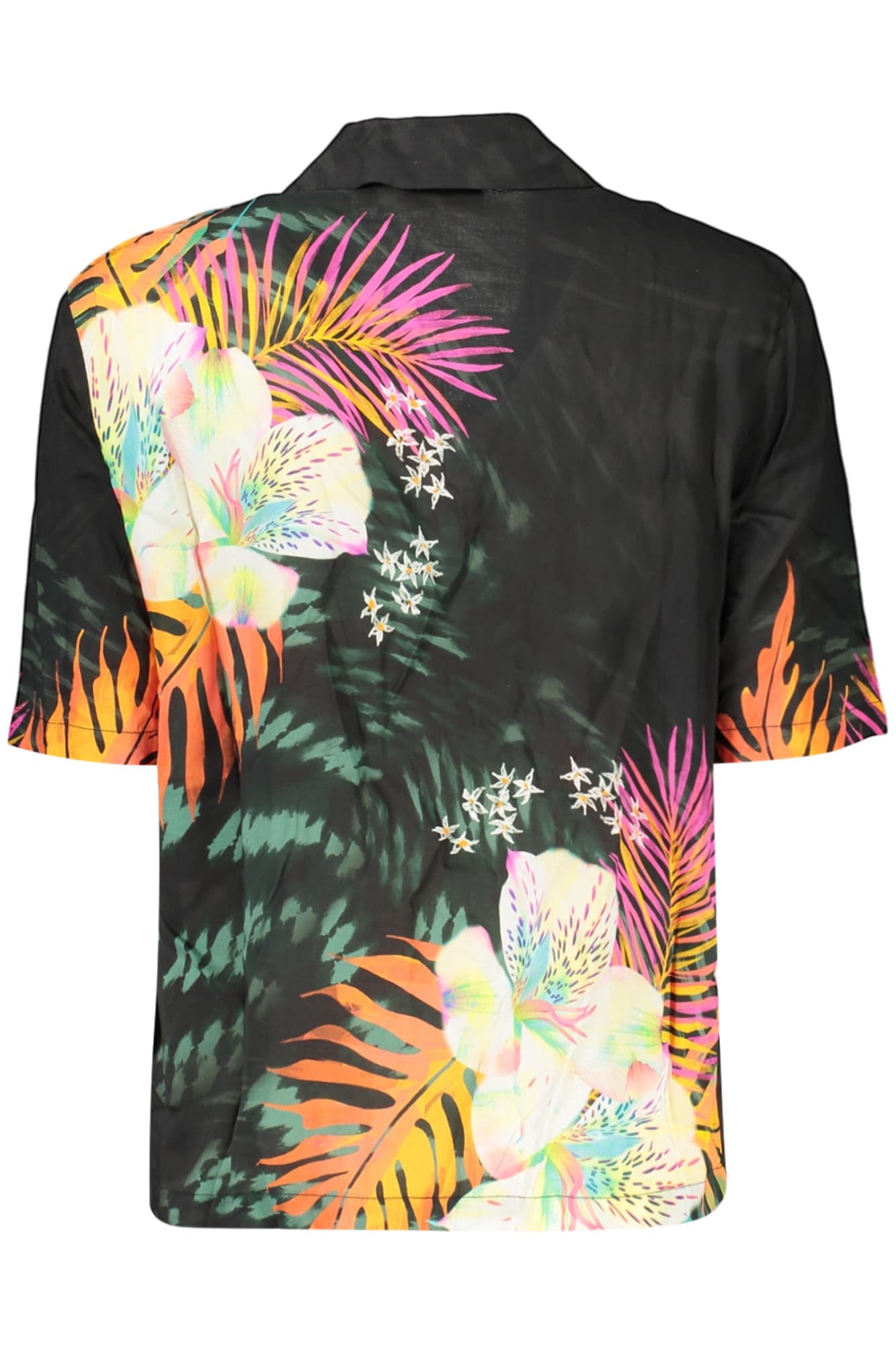 DESIGUAL ДАМСКА РИЗА С КЪС РЪКАВ, ЧЕРНА - DESIGUAL