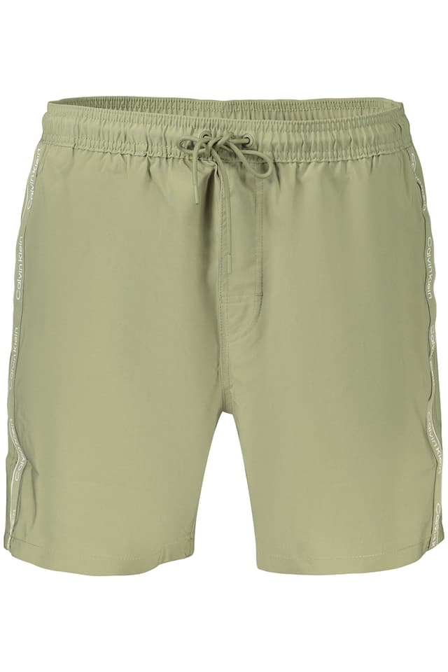 Мъжки бански костюм CALVIN KLEIN със зелена долна част