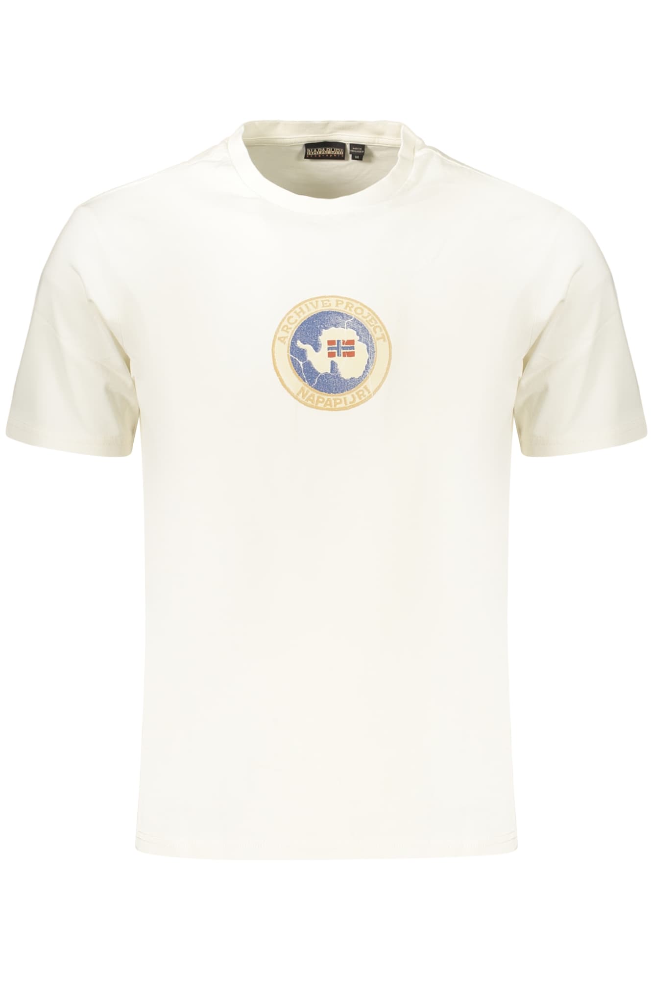 МЪЖКА ТЕНИСКА С КЪС РЪКАВ NAPAPIJRI, БЯЛА - NAPAPIJRI
