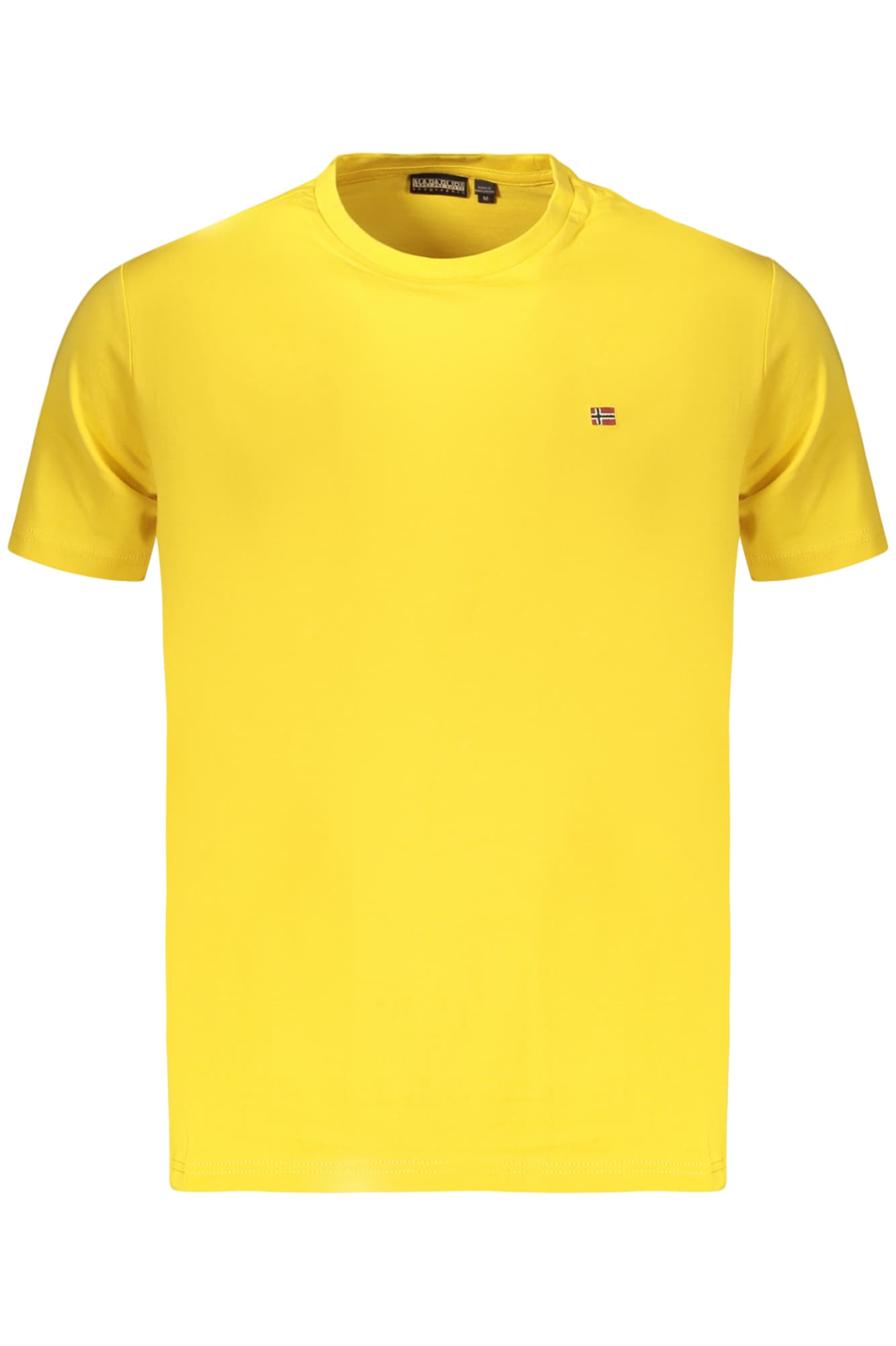 МЪЖКА ТЕНИСКА С КЪС РЪКАВ NAPAPIJRI, ЖЪЛТА - NAPAPIJRI