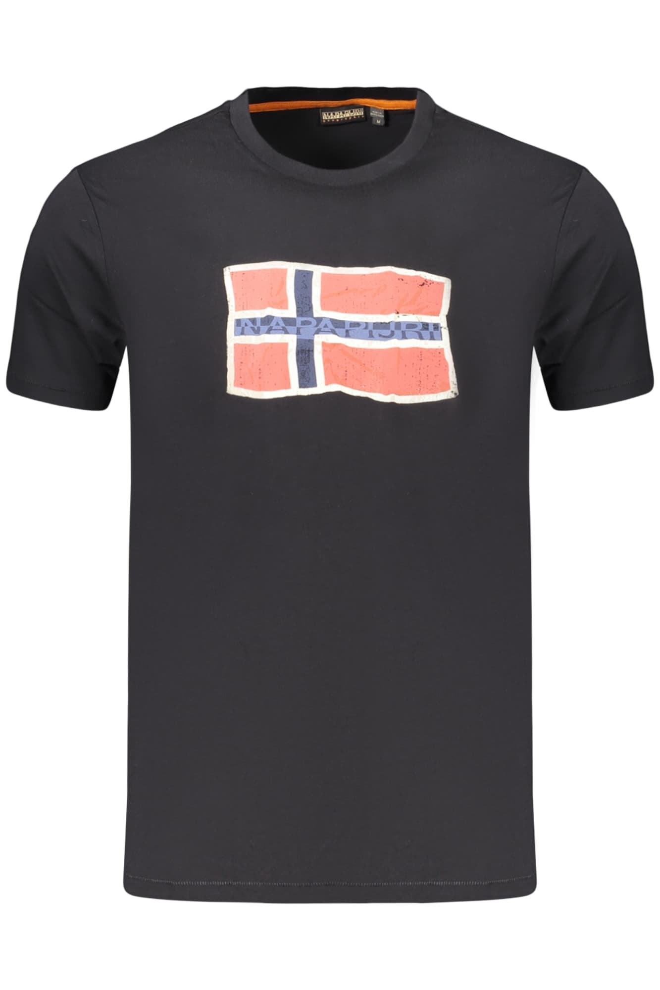 МЪЖКА ТЕНИСКА С КЪС РЪКАВ NAPAPIJRI, ЧЕРНА - NAPAPIJRI