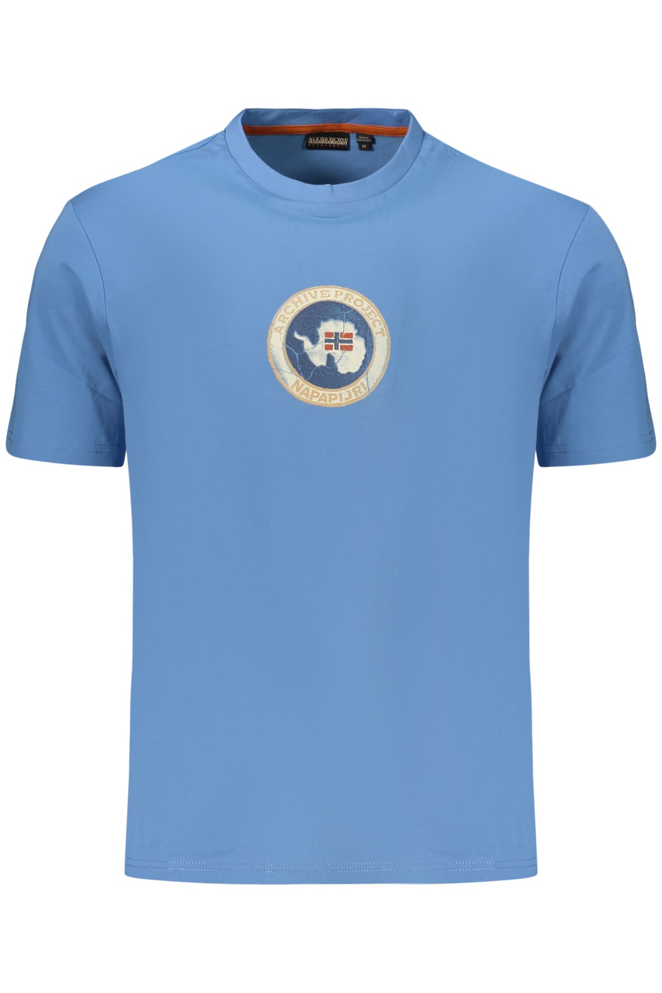 МЪЖКА ТЕНИСКА С КЪС РЪКАВ NAPAPIJRI, СИНЯ - NAPAPIJRI