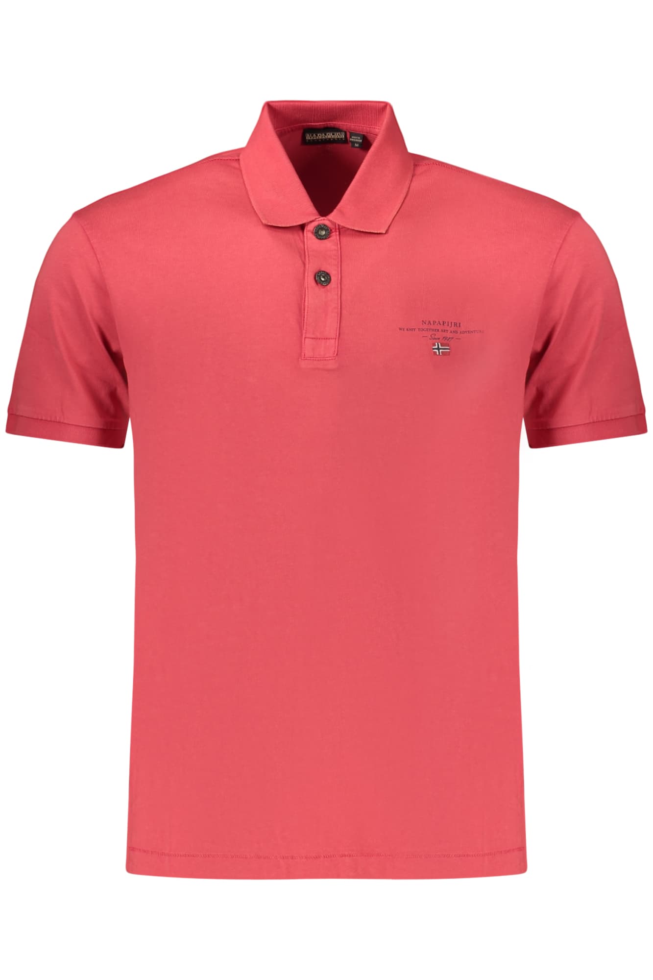 МЪЖКА ПОЛО БЛИЗА С КЪС РЪКАВ NAPAPIJRI, ЧЕРВЕНА - NAPAPIJRI