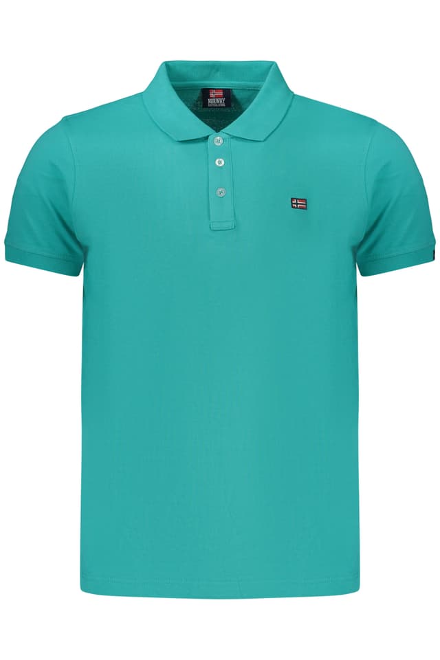 НОРВЕГИЯ 1963 МЪЖКА ПОЛО БЛИЗА С КЪС РЪКАВ, ЗЕЛЕНА