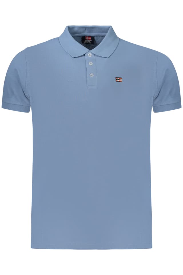 НОРВЕГИЯ 1963 МЪЖКА ПОЛО БЛИЗА С КЪС РЪКАВ, СИНЯ
